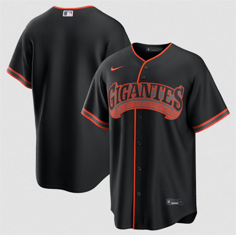 Men's San Francisco Giants Blank Black 2026 Alternate Stitched Baseball Jersey Men's San Francisco Giants Blank Black 2026 Alternate Stitched Baseball Jersey