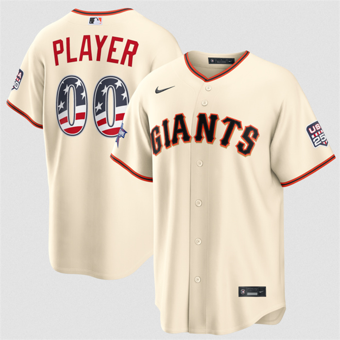 Men's San Francisco Giants Active Player Custom Cream 2026 All-Star Edition Stars & Stripes Stadium Pick-A-Player Stitched Baseball Jersey Men's San Francisco Giants Active Player Custom Cream 2026 All-Star Edition Stars & Stripes Stadium Pick-A-Player Stitched Baseball Jersey