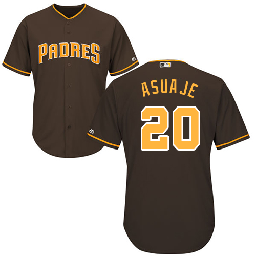 Padres #20 Carlos Asuaje Brown New Cool Base Stitched MLB Jersey Padres #20 Carlos Asuaje Brown New Cool Base Stitched MLB Jersey