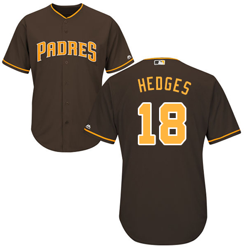 Padres #18 Austin Hedges Brown New Cool Base Stitched MLB Jersey Padres #18 Austin Hedges Brown New Cool Base Stitched MLB Jersey