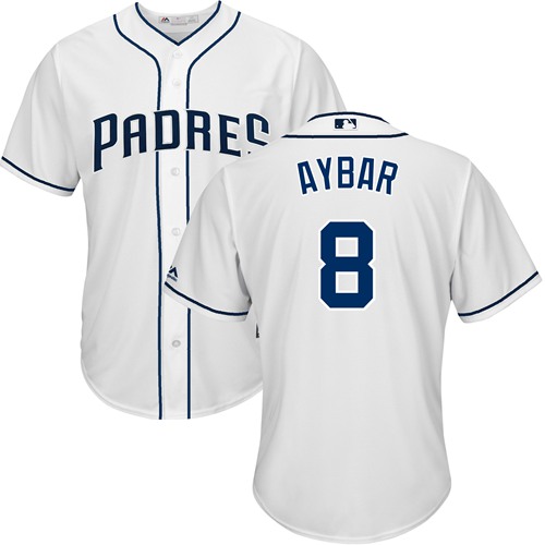 Padres #8 Erick Aybar White New Cool Base Stitched MLB Jersey Padres #8 Erick Aybar White New Cool Base Stitched MLB Jersey