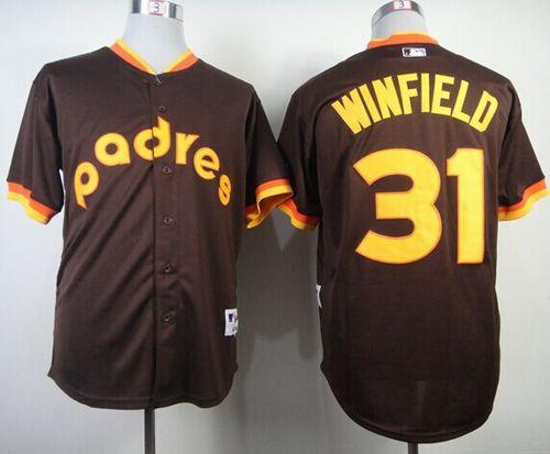 Padres #31 Dave Winfield Coffee 1984 Turn Back The Clock Stitched MLB Jersey Padres #31 Dave Winfield Coffee 1984 Turn Back The Clock Stitched MLB Jersey