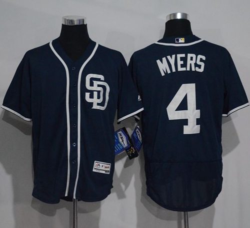 Padres #4 Wil Myers Navy Blue Flexbase Authentic Collection Stitched MLB Jersey Padres #4 Wil Myers Navy Blue Flexbase Authentic Collection Stitched MLB Jersey