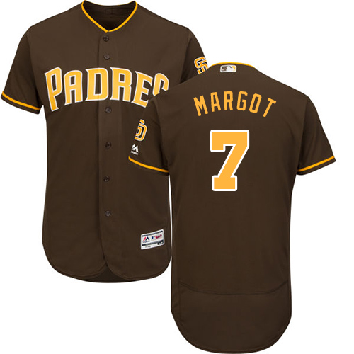 Padres #7 Manuel Margot Brown Flexbase Authentic Collection Stitched MLB Jersey Padres #7 Manuel Margot Brown Flexbase Authentic Collection Stitched MLB Jersey
