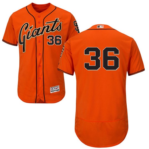 Giants #36 Gaylord Perry Orange Flexbase Authentic Collection Stitched MLB Jersey Giants #36 Gaylord Perry Orange Flexbase Authentic Collection Stitched MLB Jersey