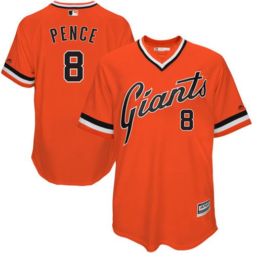 Giants #8 Hunter Pence Orange 1978 Turn Back The Clock Stitched MLB Jersey Giants #8 Hunter Pence Orange 1978 Turn Back The Clock Stitched MLB Jersey