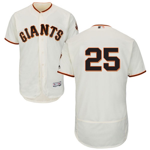 Giants #25 Barry Bonds Cream Flexbase Authentic Collection Stitched MLB Jersey Giants #25 Barry Bonds Cream Flexbase Authentic Collection Stitched MLB Jersey