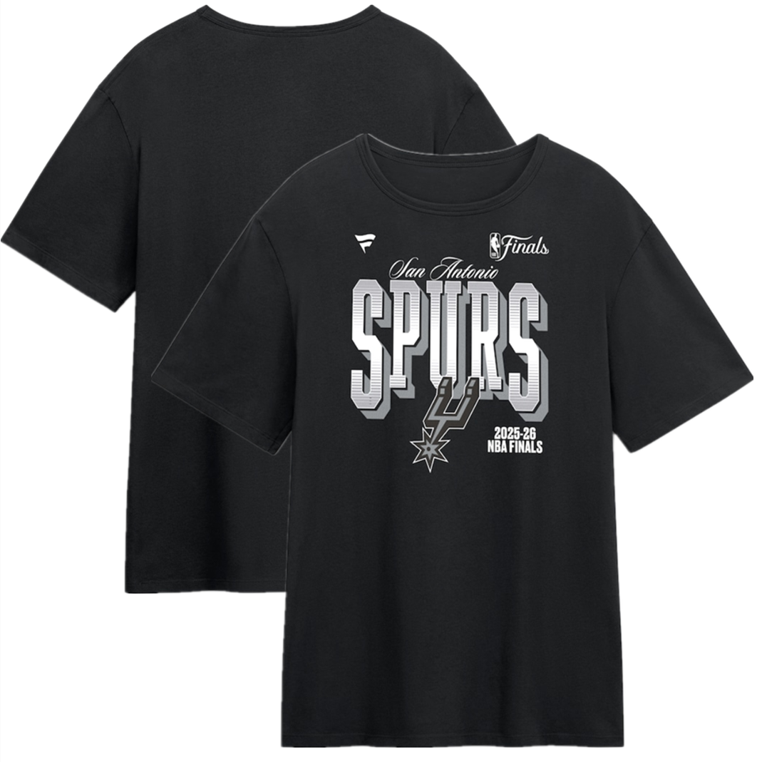 Men's San Antonio Spurs Black 2026 Finals T-Shirt Men's San Antonio Spurs Black 2026 Finals T-Shirt