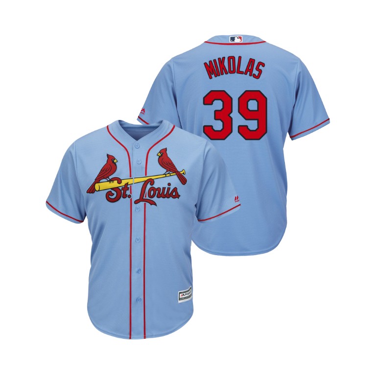 Cardinals #39 Miles Mikolas Horizon Blue Alternate 2019 Cool Base Stitched MLB Jersey Cardinals #39 Miles Mikolas Horizon Blue Alternate 2019 Cool Base Stitched MLB Jersey