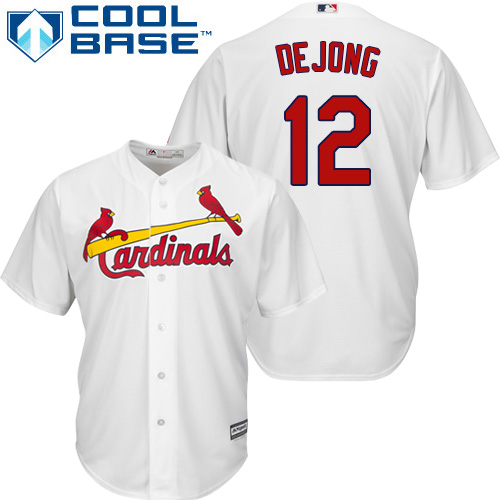 Cardinals #12 Paul DeJong White New Cool Base Stitched MLB Jersey Cardinals #12 Paul DeJong White New Cool Base Stitched MLB Jersey