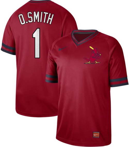 Nike Cardinals #1 Ozzie Smith Red Authentic Cooperstown Collection Stitched MLB Jersey Nike Cardinals #1 Ozzie Smith Red Authentic Cooperstown Collection Stitched MLB Jersey