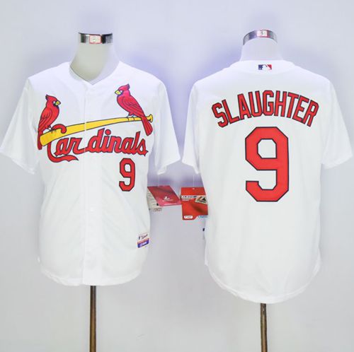 Cardinals #9 Enos Slaughter White Cool Base Stitched MLB Jersey Cardinals #9 Enos Slaughter White Cool Base Stitched MLB Jersey