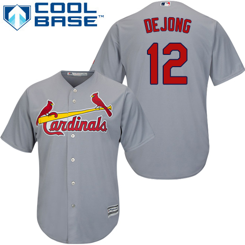 Cardinals #12 Paul DeJong Grey New Cool Base Stitched MLB Jersey Cardinals #12 Paul DeJong Grey New Cool Base Stitched MLB Jersey