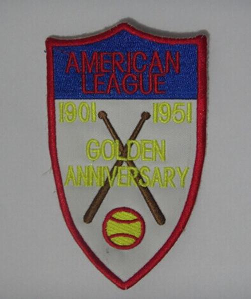 Stitched MLB American League 1901-1951 Golden Anniversary Jersey Patch Stitched MLB American League 1901-1951 Golden Anniversary Jersey Patch