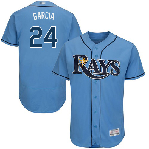 Rays #24 Avisail Garcia Light Blue Flexbase Authentic Collection Stitched MLB Jersey Rays #24 Avisail Garcia Light Blue Flexbase Authentic Collection Stitched MLB Jersey