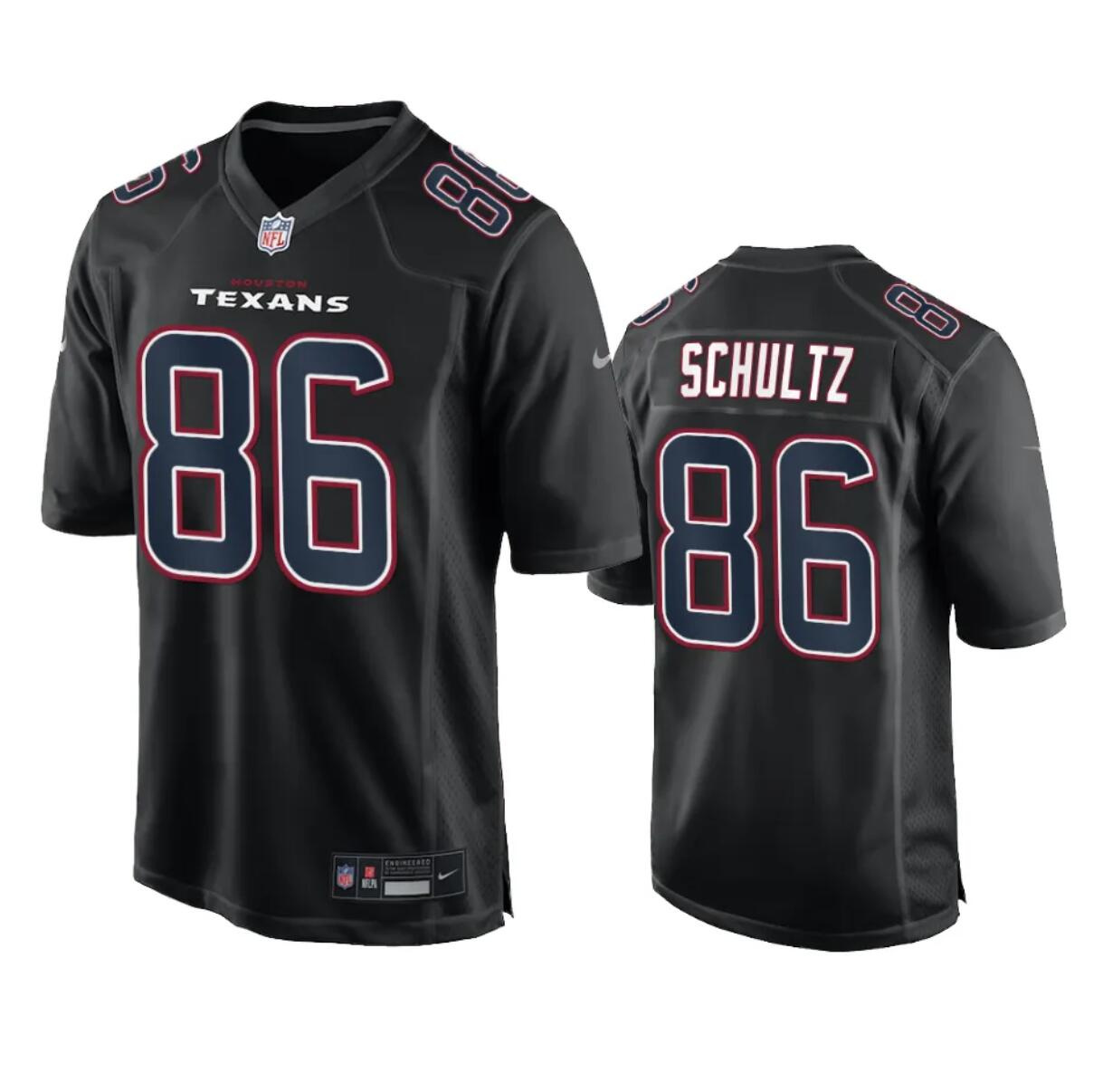 Men's Houston Texans #86 Dalton Schultz Black Fashion Vapor Untouchable Limited Stitched Football Jersey Men's Houston Texans #86 Dalton Schultz Black Fashion Vapor Untouchable Limited Stitched Football Jersey