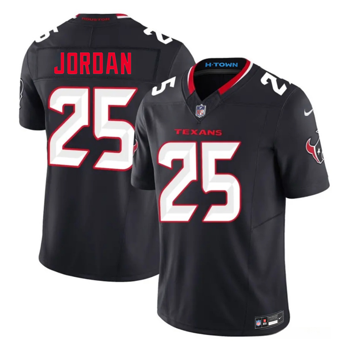 Men's Houston Texans #25 Jawhar Jordan Navy 2nd Alternate 2026 F.U.S.E. Vapor Limited Stitched Football Jersey