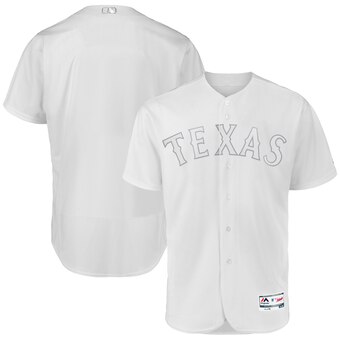 Texas Rangers Blank Majestic 2019 Players' Weekend Flex Base Authentic Team Jersey White Texas Rangers Blank Majestic 2019 Players' Weekend Flex Base Authentic Team Jersey White