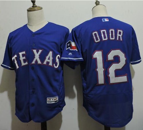 Rangers #12 Rougned Odor Blue Flexbase Authentic Collection Stitched MLB Jersey Rangers #12 Rougned Odor Blue Flexbase Authentic Collection Stitched MLB Jersey