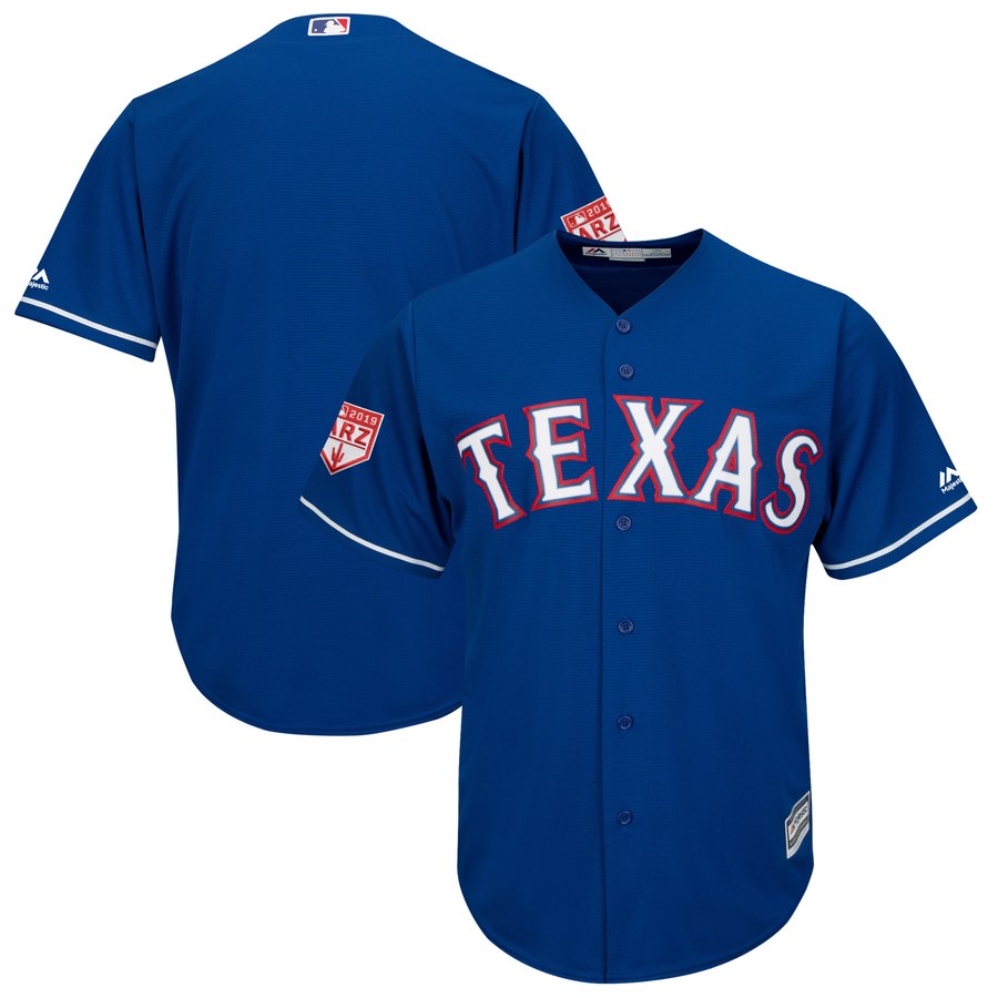 Rangers Blank Blue 2019 Spring Training Cool Base Stitched MLB Jersey Rangers Blank Blue 2019 Spring Training Cool Base Stitched MLB Jersey