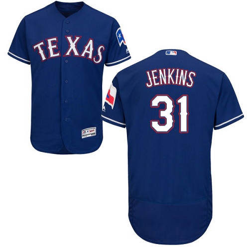 Rangers #31 Ferguson Jenkins Blue Flexbase Authentic Collection Stitched MLB Jersey Rangers #31 Ferguson Jenkins Blue Flexbase Authentic Collection Stitched MLB Jersey