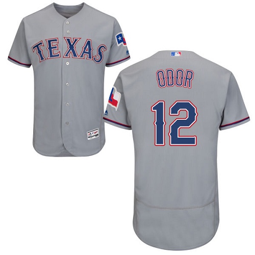 Rangers #12 Rougned Odor Grey Flexbase Authentic Collection Stitched MLB Jersey Rangers #12 Rougned Odor Grey Flexbase Authentic Collection Stitched MLB Jersey