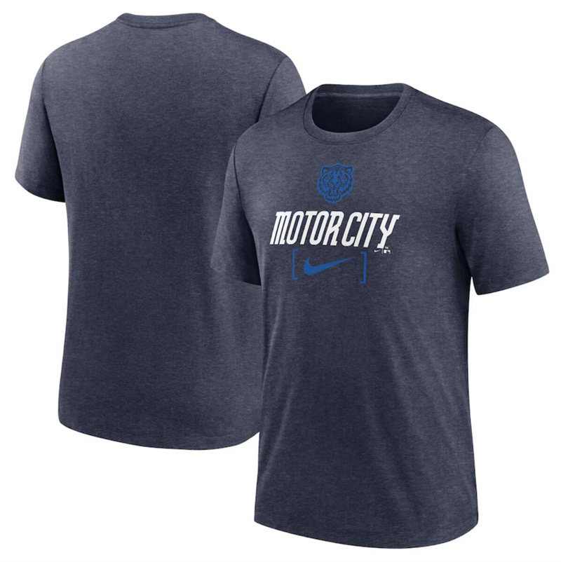 Men's Detroit Tigers Navy 2024 City Connect Large Logo T-Shirt Men's Detroit Tigers Navy 2024 City Connect Large Logo T-Shirt