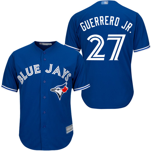 Blue Jays #27 Vladimir Guerrero Jr. Blue New Cool Base Stitched MLB Jersey Blue Jays #27 Vladimir Guerrero Jr. Blue New Cool Base Stitched MLB Jersey