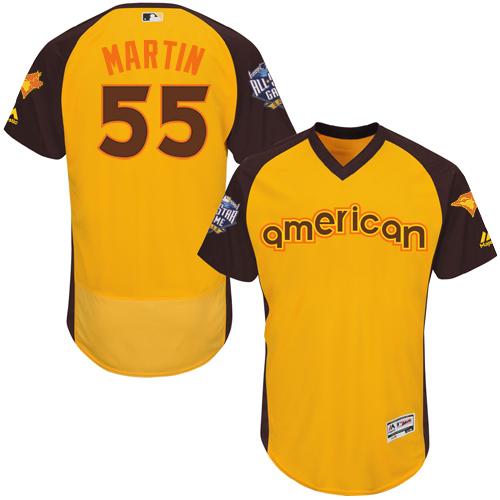Blue Jays #55 Russell Martin Gold Flexbase Authentic Collection 2016 All-Star American League Stitched MLB Jersey Blue Jays #55 Russell Martin Gold Flexbase Authentic Collection 2016 All-Star American League Stitched MLB Jersey