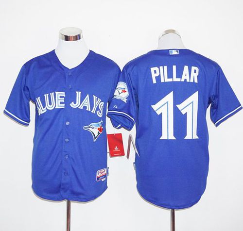 Blue Jays #11 Kevin Pillar Blue Cool Base Stitched MLB Jersey Blue Jays #11 Kevin Pillar Blue Cool Base Stitched MLB Jersey