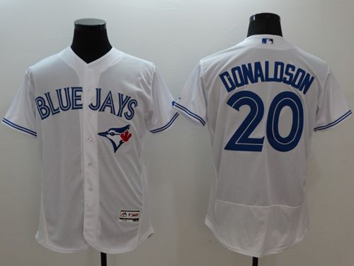 Blue Jays #20 Josh Donaldson White Flexbase Authentic Collection Stitched MLB Jersey Blue Jays #20 Josh Donaldson White Flexbase Authentic Collection Stitched MLB Jersey