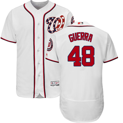 Nationals #48 Javy Guerra White Flexbase Authentic Collection Stitched MLB Jersey Nationals #48 Javy Guerra White Flexbase Authentic Collection Stitched MLB Jersey