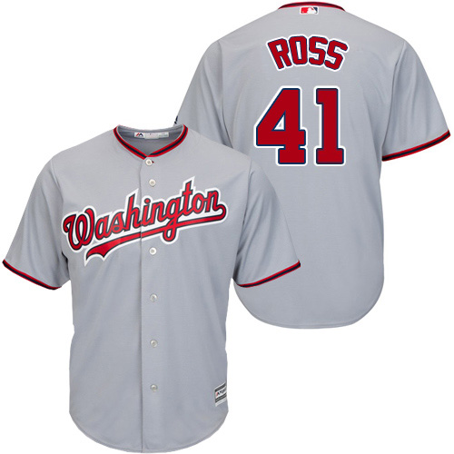 Nationals #41 Joe Ross Grey New Cool Base Stitched MLB Jersey Nationals #41 Joe Ross Grey New Cool Base Stitched MLB Jersey