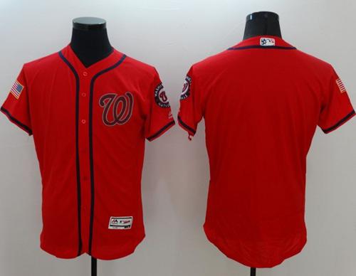 Nationals Blank Red Fashion Stars & Stripes Flexbase Authentic Stitched MLB Jersey Nationals Blank Red Fashion Stars & Stripes Flexbase Authentic Stitched MLB Jersey