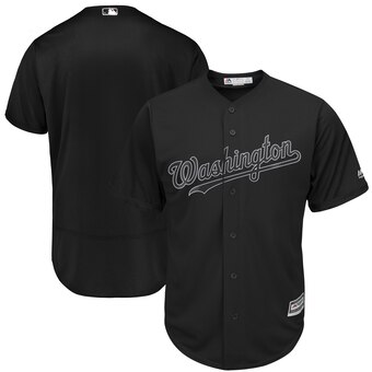 Washington Nationals Blank Majestic 2019 Players' Weekend Cool Base Team Jersey Black Washington Nationals Blank Majestic 2019 Players' Weekend Cool Base Team Jersey Black
