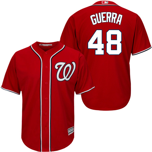 Nationals #48 Javy Guerra Red New Cool Base Stitched MLB Jersey Nationals #48 Javy Guerra Red New Cool Base Stitched MLB Jersey