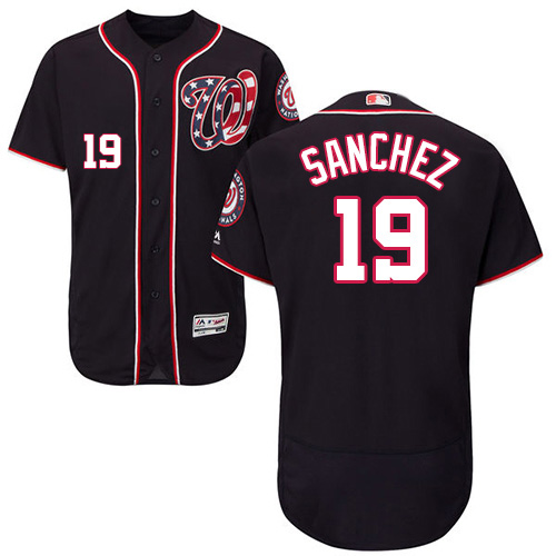 Nationals #19 Anibal Sanchez Navy Blue Flexbase Authentic Collection Stitched MLB Jersey Nationals #19 Anibal Sanchez Navy Blue Flexbase Authentic Collection Stitched MLB Jersey
