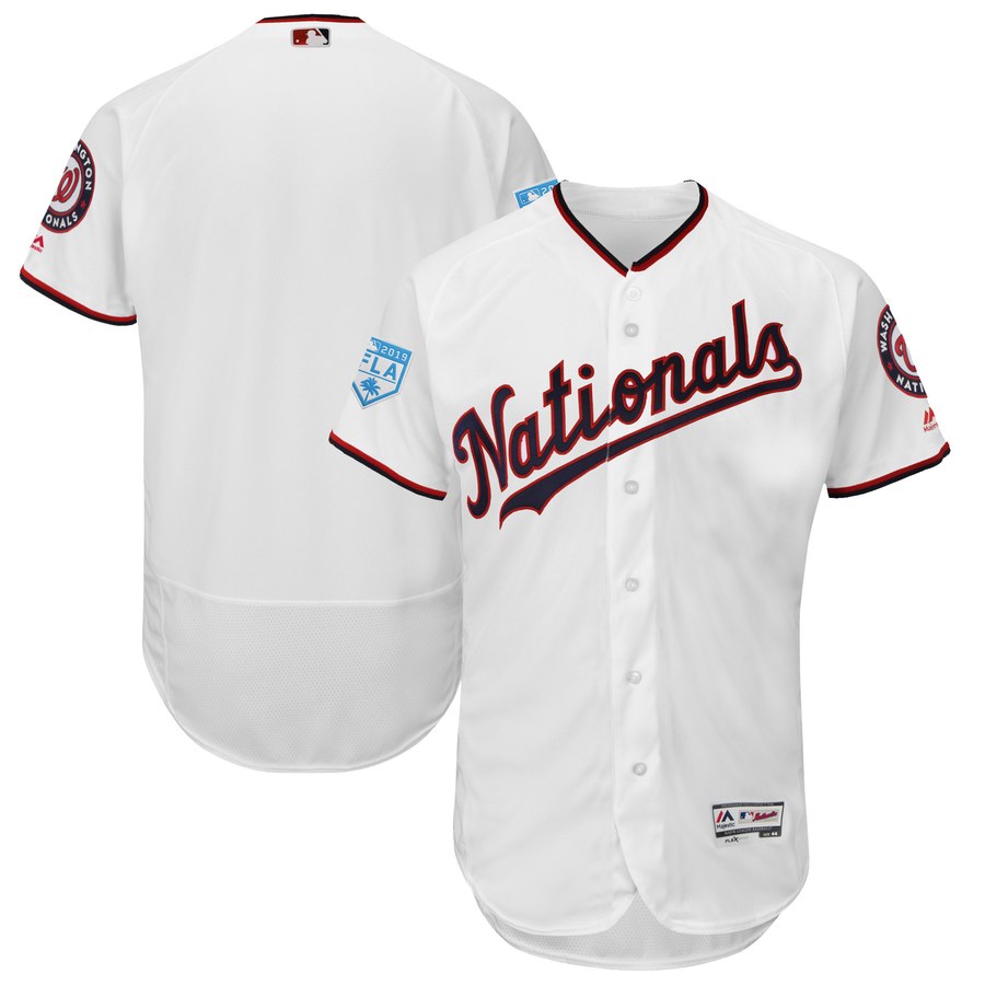 Nationals Blank White 2019 Spring Training Flex Base Stitched MLB Jersey Nationals Blank White 2019 Spring Training Flex Base Stitched MLB Jersey