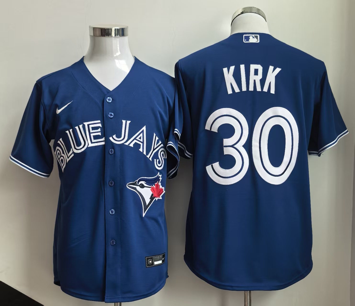 Men's Toronto Blue Jays #30 Alejandro Kirk Blue Cool Base Stitched Baseball Jersey Men's Toronto Blue Jays #30 Alejandro Kirk Blue Cool Base Stitched Baseball Jersey