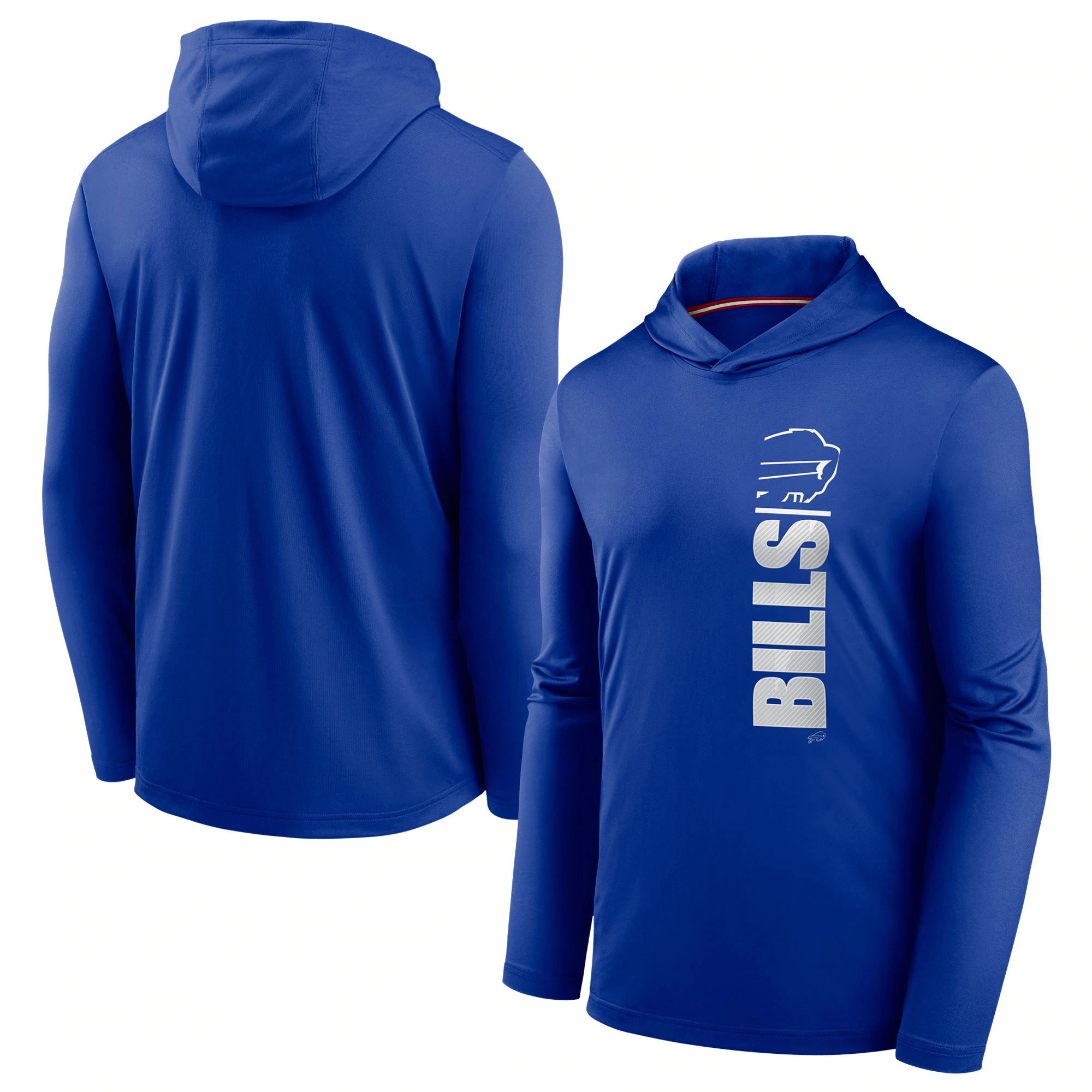 Men's Buffalo Bills Royal Fan Gear Team Stack Hoodie Performance Long Sleeve T-Shirt Men's Buffalo Bills Royal Fan Gear Team Stack Hoodie Performance Long Sleeve T-Shirt