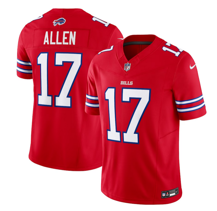 Men's Buffalo Bills #17 Josh Allen Red 2023 F.U.S.E. Vapor Untouchable Limited Stitched Jersey Men's Buffalo Bills #17 Josh Allen Red 2023 F.U.S.E. Vapor Untouchable Limited Stitched Jersey