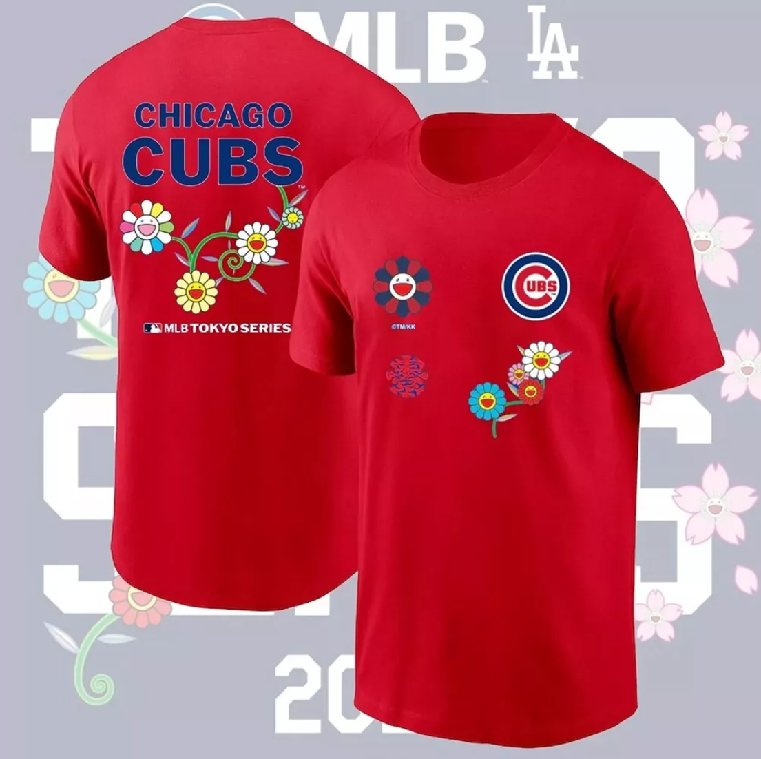 Men's Chicago Cubs Red 2025 Tokyo Series T-Shirt Men's Chicago Cubs Red 2025 Tokyo Series T-Shirt