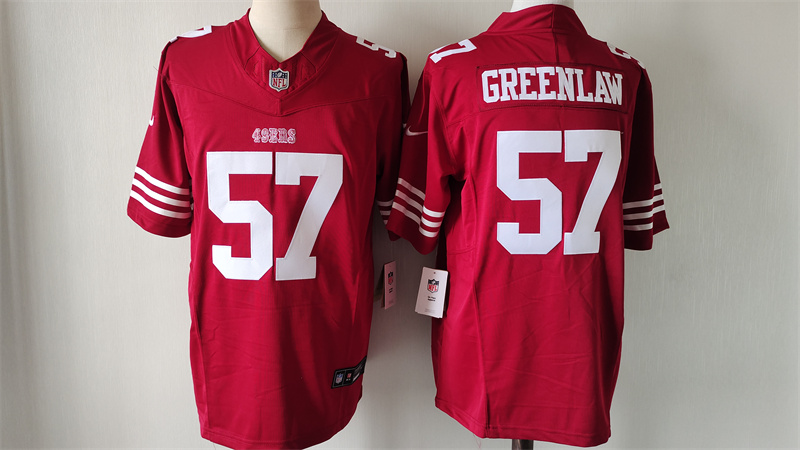 Men's San Francisco 49ers #57 Dre Greenlaw Red 2024 F.U.S.E. Vapor Untouchable Limited Stitched Football Jersey Men's San Francisco 49ers #57 Dre Greenlaw Red 2024 F.U.S.E. Vapor Untouchable Limited Stitched Football Jersey
