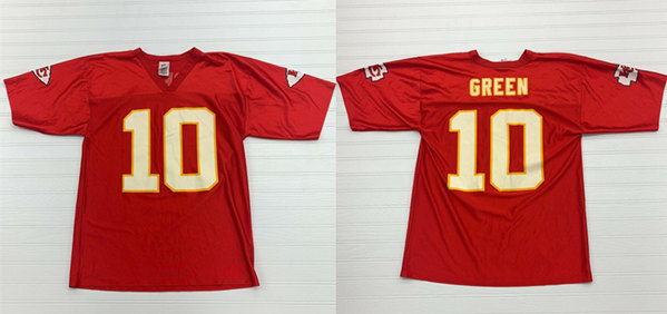 Men's Kansas City Chiefs #10 Trent Green Red Stitched Jersey