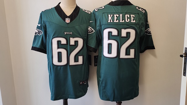 Men's Philadelphia Eagles #62 Jason Kelce Green 2023 F.U.S.E. Vapor Untouchable Limited Stitched Football Jersey Men's Philadelphia Eagles #62 Jason Kelce Green 2023 F.U.S.E. Vapor Untouchable Limited Stitched Football Jersey