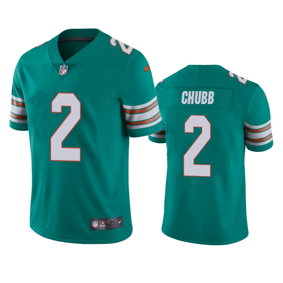 Men's Miami Dolphins #2 Bradley Chubb Aqua Color Rush Limited Stitched Football Jersey Men's Miami Dolphins #2 Bradley Chubb Aqua Color Rush Limited Stitched Football Jersey