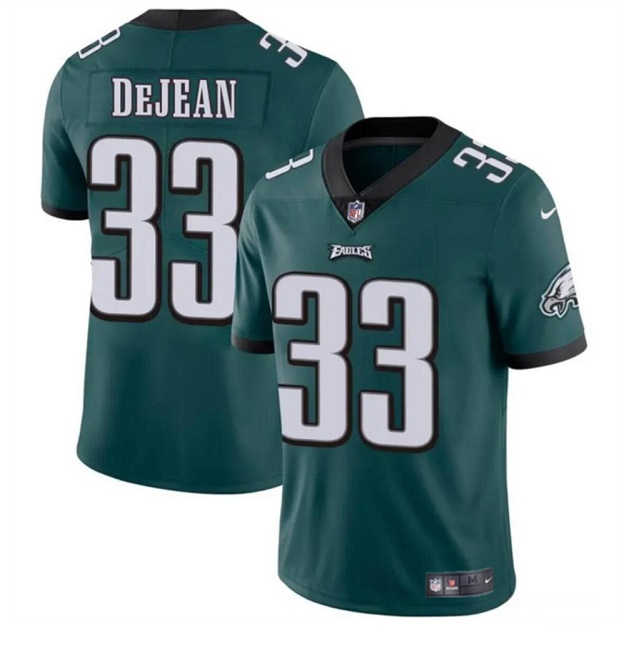 Men's Philadelphia Eagles #33 Cooper DeJean Green 2024 Draft Vapor Untouchable Limited Stitched Football Jersey Men's Philadelphia Eagles #33 Cooper DeJean Green 2024 Draft Vapor Untouchable Limited Stitched Football Jersey