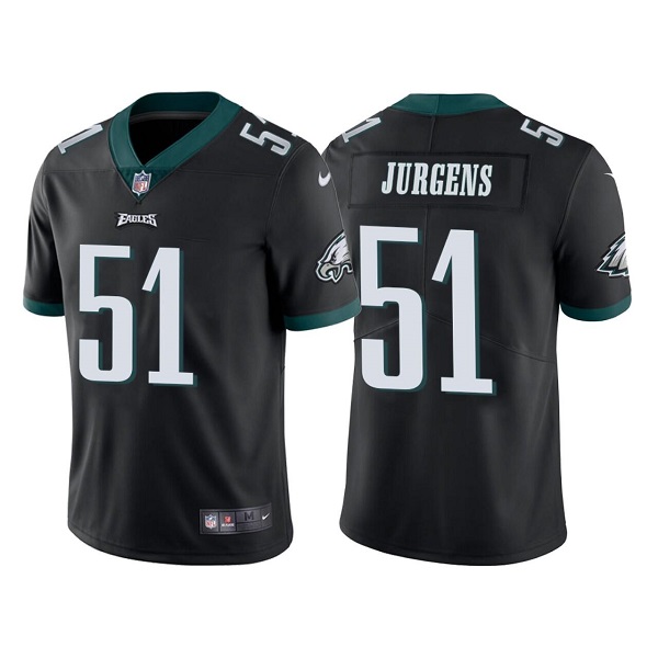 Men's Philadelphia Eagles #51 Cameron Jurgens Black Vapor Untouchable Limited Stitched Jersey Men's Philadelphia Eagles #51 Cameron Jurgens Black Vapor Untouchable Limited Stitched Jersey
