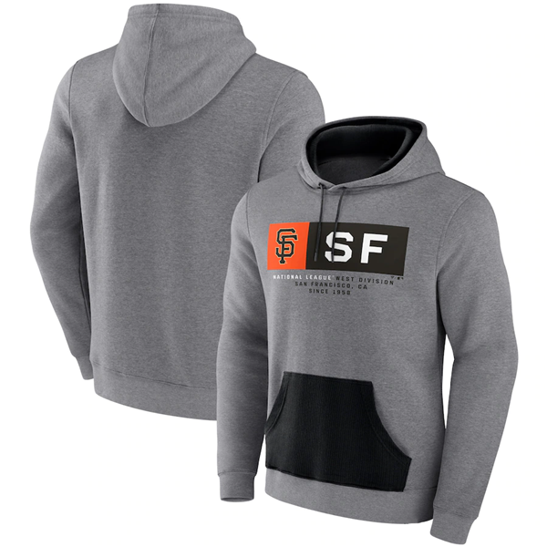 Men's St. Louis Cardinals Heathered Gray Iconic Steppin Up Fleece Pullover Hoodie