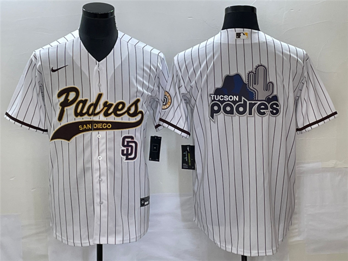 Men's San Diego Padres White Big Logo In Back Cool Base With Patch Stitched Baseball Jersey Men's San Diego Padres White Big Logo In Back Cool Base With Patch Stitched Baseball Jersey